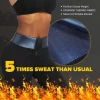 Cross-border silver high-waisted three-part belt-tightening pants, hip-lifting sports women's cut-up sweat-inducing pants, tight waist-tightening sweat-inducing pants Application Scenario